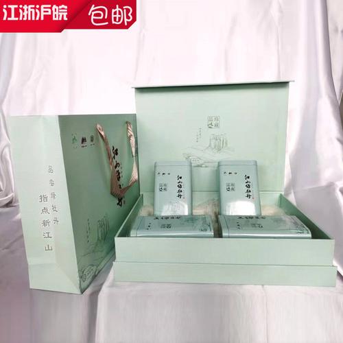 새로운 차 첸장 녹차 명전차 강산녹모란 400g 4캔 상자