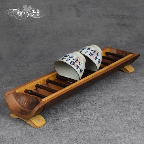 찻잔 걸이 대나무 찻잔 다도 다구 수납