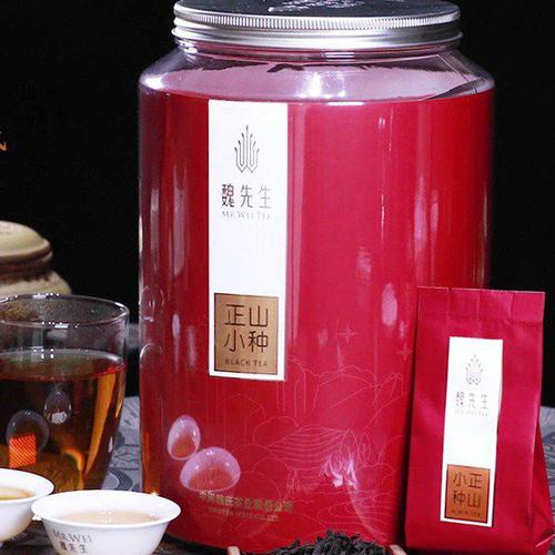 중민위씨 무이산 홍차 위선생 정산소종 공부소종 차잎250g