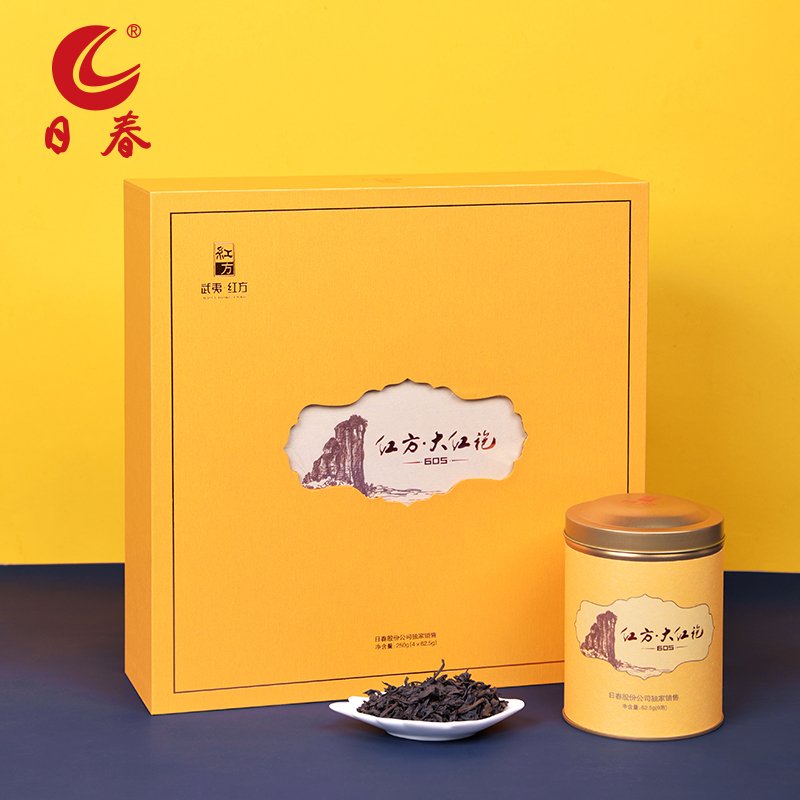 일춘차잎 홍방 대홍포 250g무이산 암차 우롱차