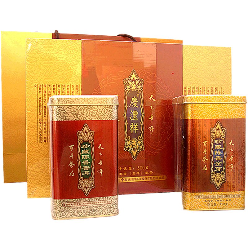 칠채 운남 경봉상 보이 숙차 진장 진향 500g송